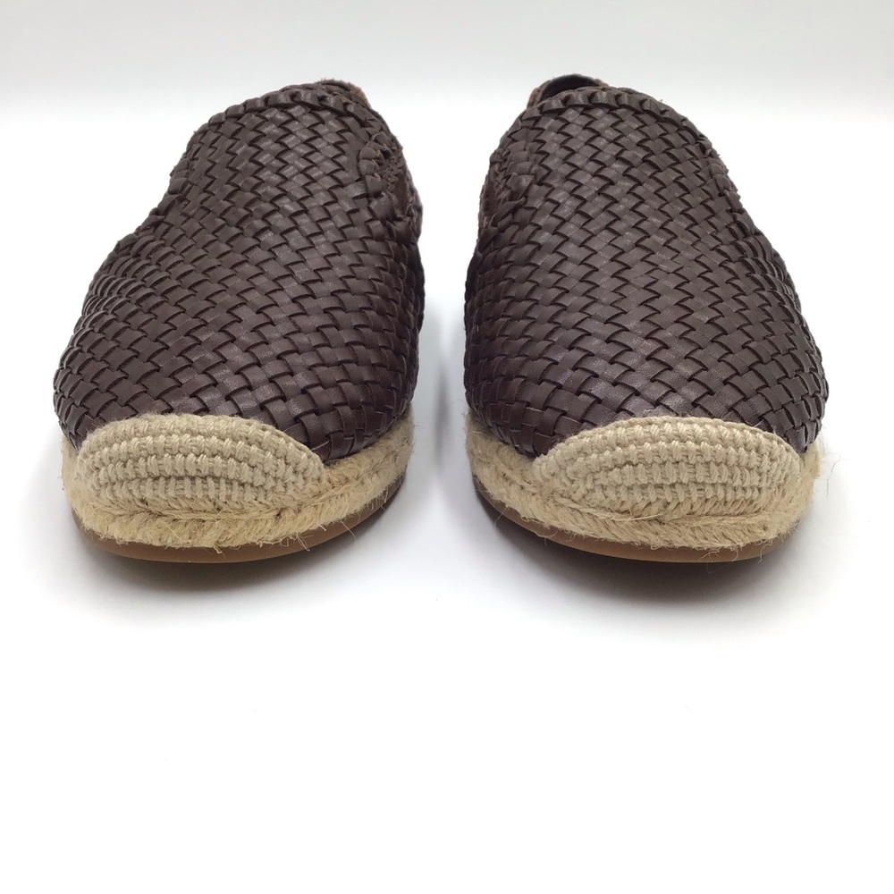 Michael Kors Collection Size 39 Espadrille Brown Weaved Leather Loafer - Picture 4 of 12